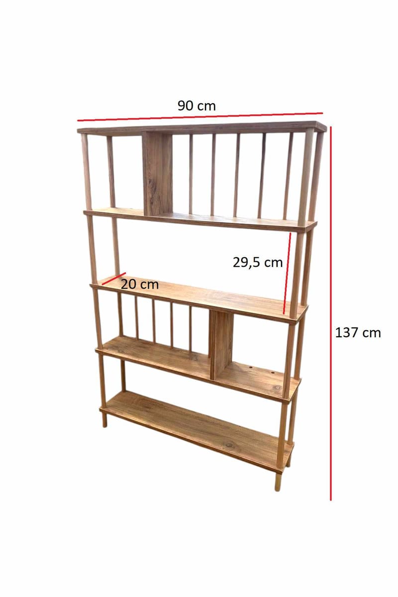 Belvo Bokhylla 90x137x20 cm - Furu - Förvaring - Hyllor - Bokhylla