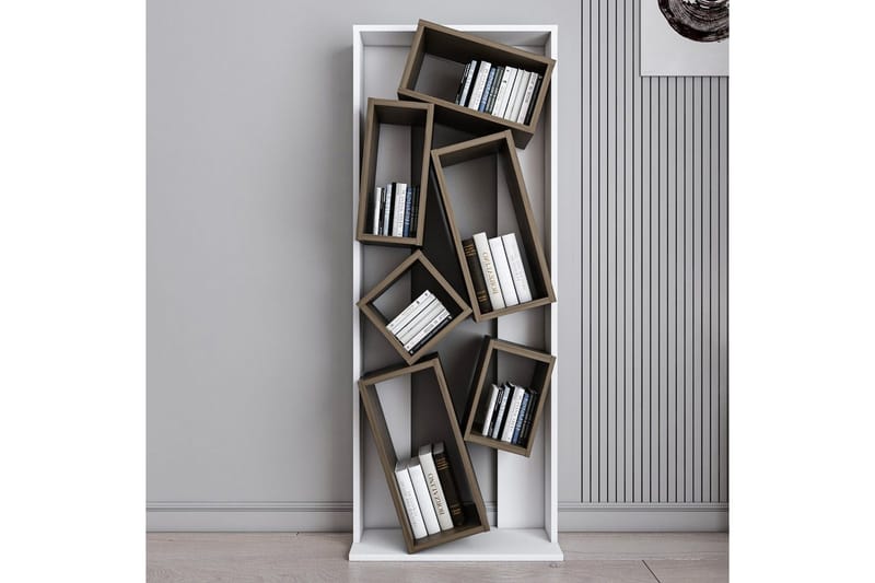 Bloemendal Bokhylla 63 cm - Brun/Vit - Förvaring - Hyllor - Bokhylla