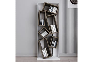Bloemendal Bokhylla 63 cm i Valnöt - Vit - Förvaring - Hyllor - Bokhylla