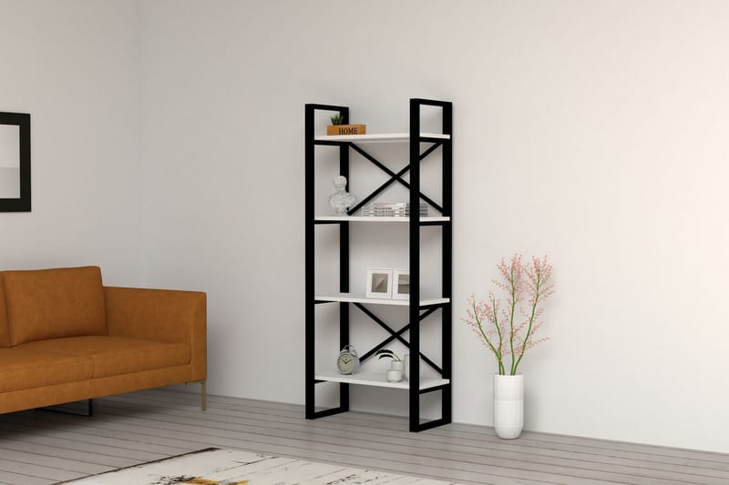 AGATEA Bokhylla 66x150 cm Vit - Förvaring - Hyllor - Bokhylla