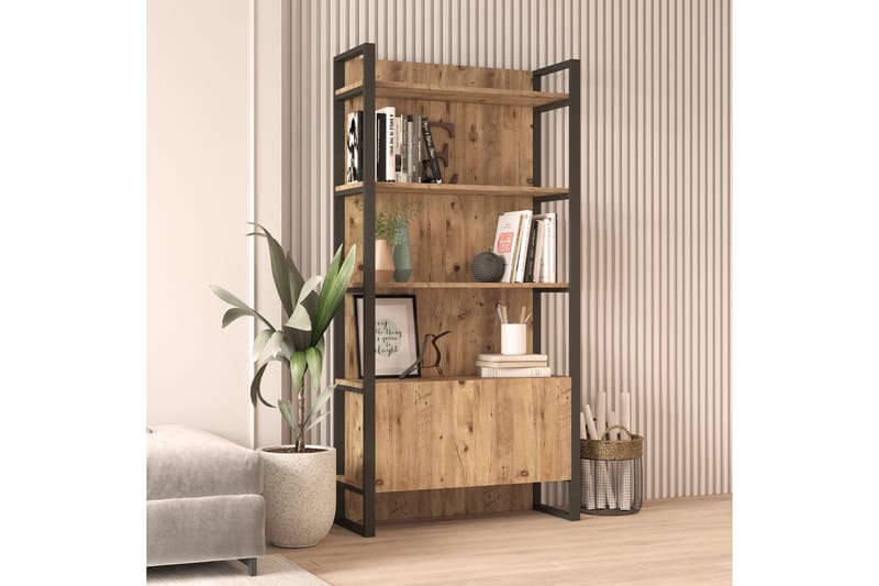 AGATEA Bokhylla 90x180 cm Grön - Förvaring - Hyllor - Bokhylla