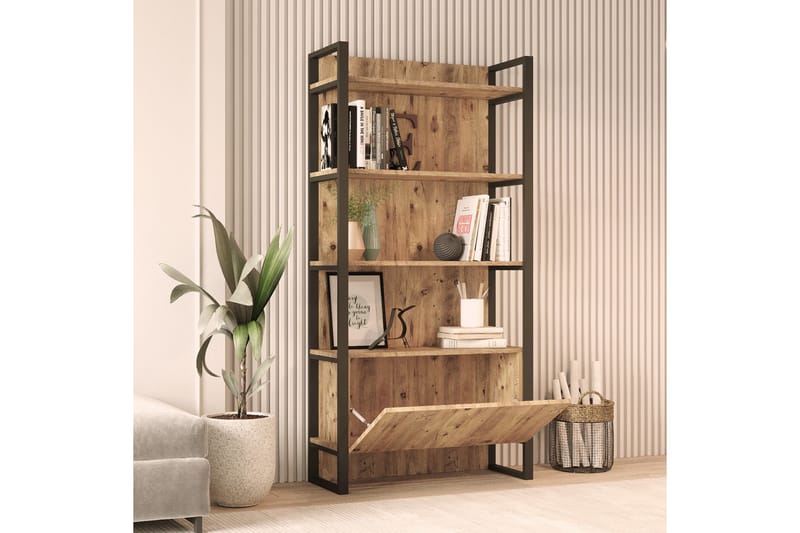 AGATEA Bokhylla 90x180 cm Grön - Förvaring - Hyllor - Bokhylla