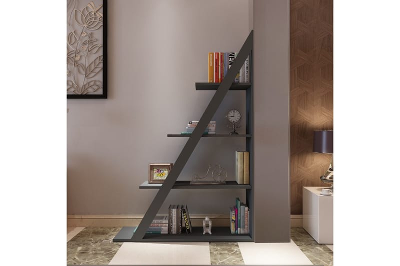 Ampelio Bokhylla 30x100 cm - Antracit - Förvaring - Hyllor - Bokhylla