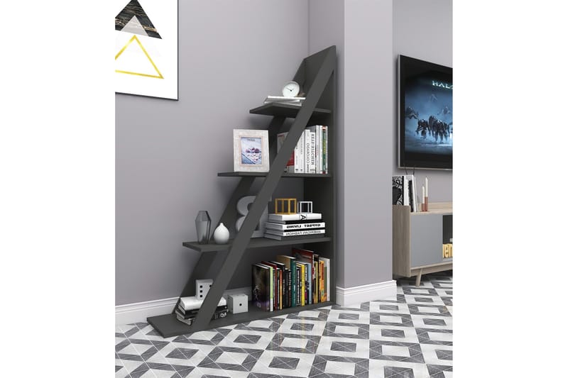 Ampelio Bokhylla 30x100 cm - Antracit - Förvaring - Hyllor - Bokhylla