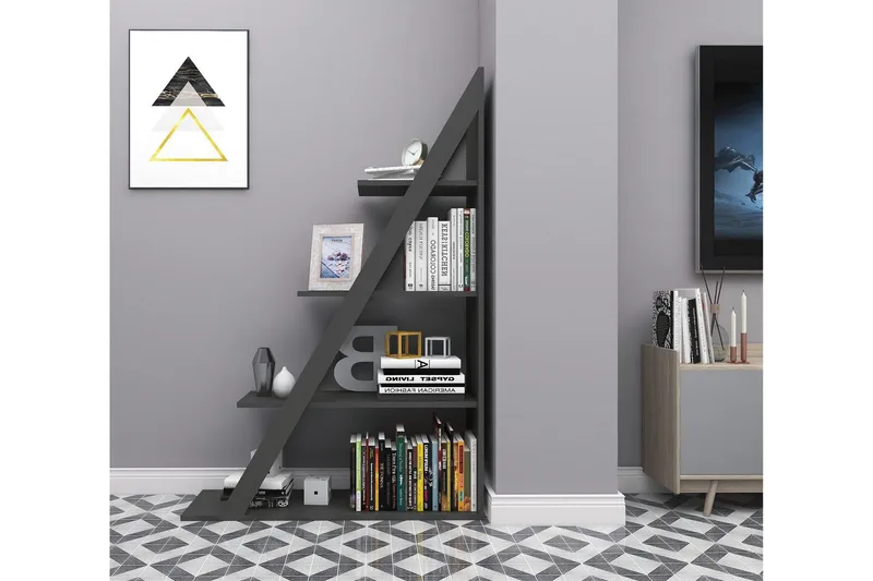 Ampelio Bokhylla 30x100 cm - Antracit - Förvaring - Hyllor - Bokhylla