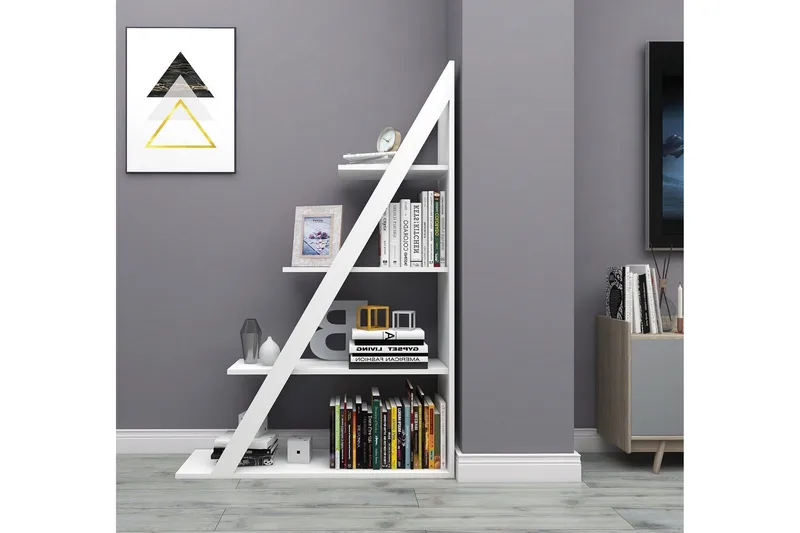 Ampelio Bokhylla 30x100 cm - Vit - Förvaring - Hyllor - Bokhylla