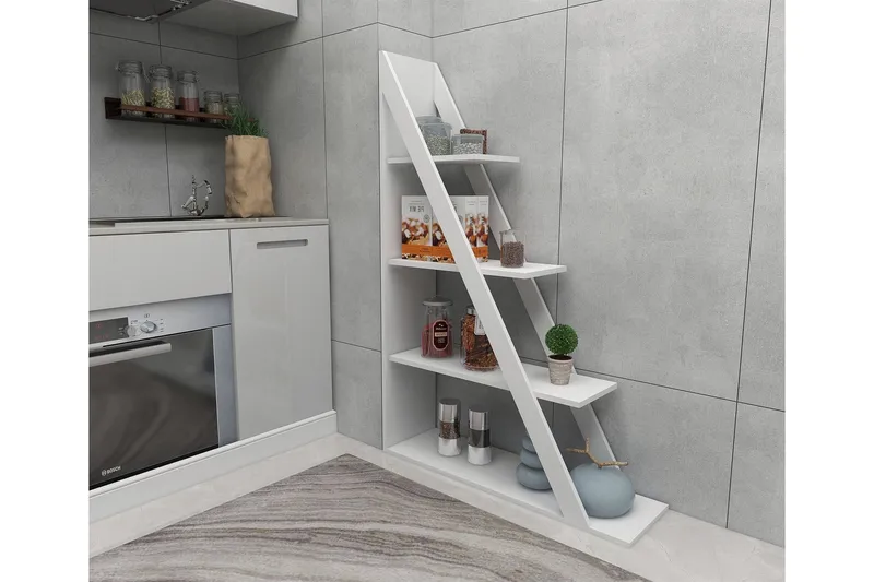 Ampelio Bokhylla 30x100 cm - Vit - Förvaring - Hyllor - Bokhylla