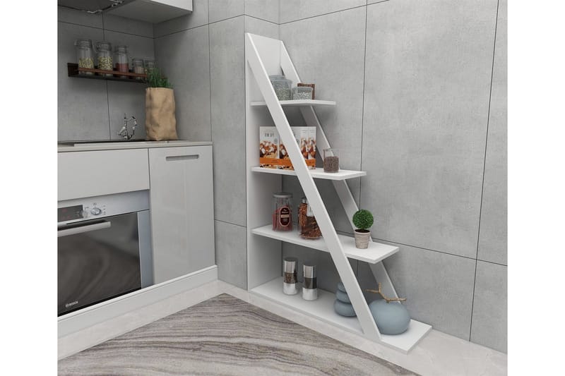 Ampelio Bokhylla 30x100 cm - Vit - Förvaring - Hyllor - Bokhylla