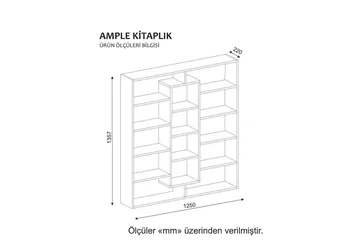 Amplea Bokhylla - Vit - Förvaring - Hyllor - Bokhylla