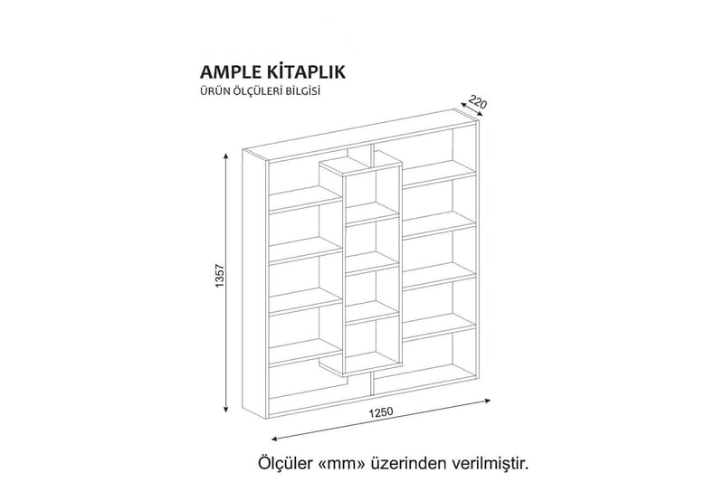 Amplea Bokhylla - Vit - Förvaring - Hyllor - Bokhylla