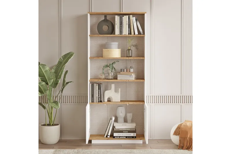 Anari Bokhylla 77,5 cm - Brun/Vit - Förvaring - Hyllor - Bokhylla