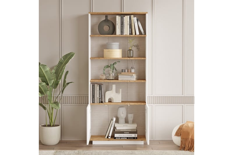 Anari Bokhylla 77,5 cm - Brun/Vit - Förvaring - Hyllor - Bokhylla