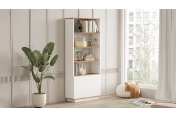 Anari Bokhylla 77,5 cm i Ek - Vit - Förvaring - Hyllor - Bokhylla