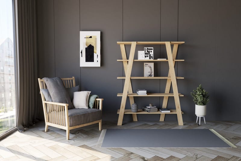 Andifli Bokhylla 120x150 cm - Blå - Förvaring - Hyllor - Bokhylla