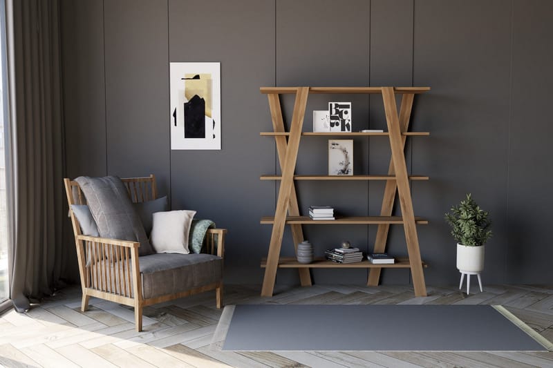 Andifli Bokhylla 120x150 cm - Brun - Förvaring - Hyllor - Bokhylla