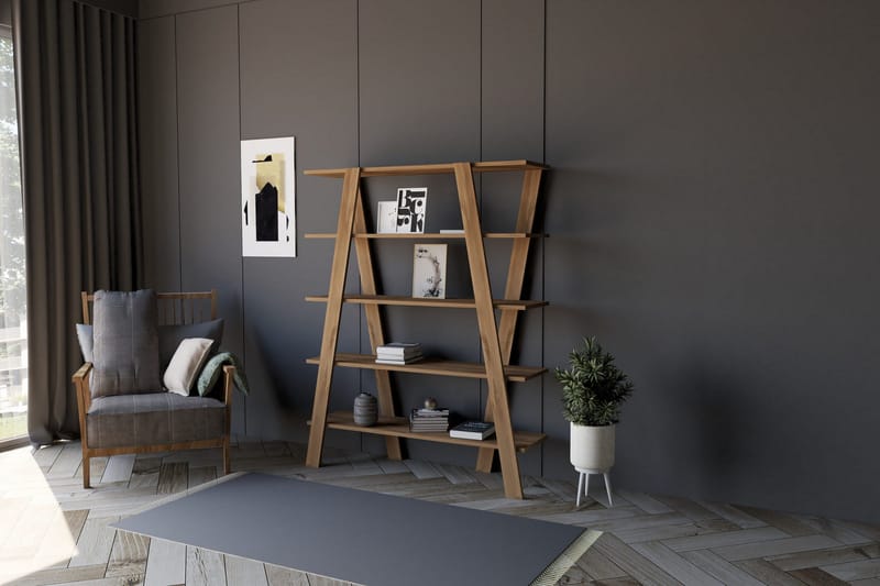 Andifli Bokhylla 120x150 cm - Brun - Förvaring - Hyllor - Bokhylla