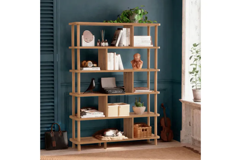 Andifli Bokhylla 120x168,5 cm - Grön - Förvaring - Hyllor - Bokhylla