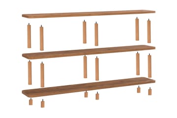 Andifli Bokhylla 180x74,9 cm - Furu - Förvaring - Hyllor - Bokhylla