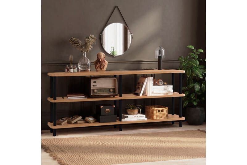 Andifli Bokhylla 180x74,9 cm - Svart - Förvaring - Hyllor - Bokhylla