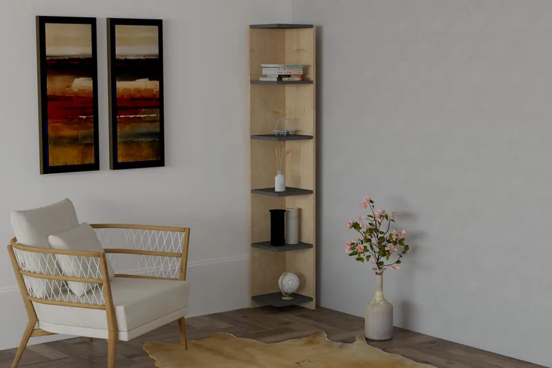 Andifli Bokhylla 25x160 cm - Blå - Förvaring - Hyllor - Bokhylla