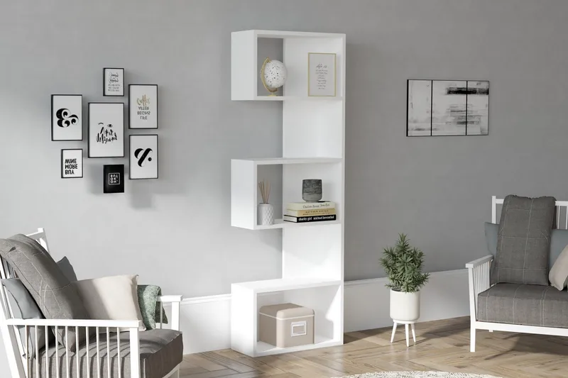 Andifli Bokhylla 52x150 cm - Vit - Förvaring - Hyllor - Bokhylla