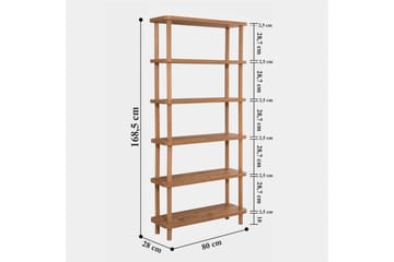 Andifli Bokhylla 80x168,5 cm - Grön - Förvaring - Hyllor - Bokhylla