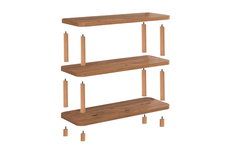 Andifli Bokhylla 80x75 cm - Grön - Förvaring - Hyllor - Bokhylla