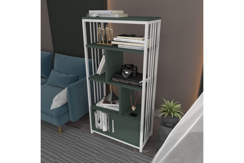 Bokhylla Arven Grön / Vit - Grön / Vit - Förvaring - Hyllor - Bokhylla