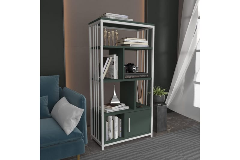 Bokhylla Arven Grön / Vit - Grön / Vit - Förvaring - Hyllor - Bokhylla