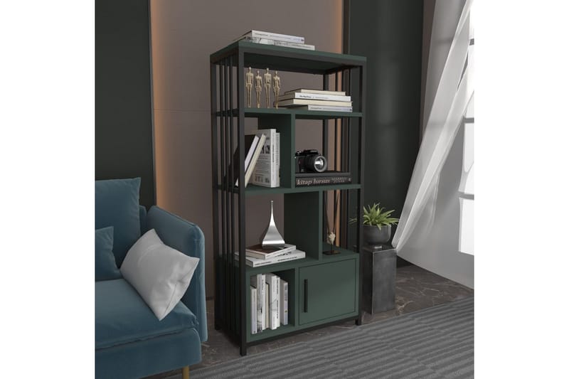Bokhylla Arven Svart / Grön - Svart / Grön - Förvaring - Hyllor - Bokhylla