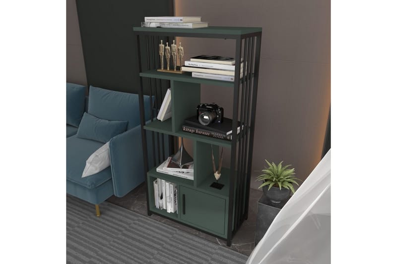 Bokhylla Arven Svart / Grön - Svart / Grön - Förvaring - Hyllor - Bokhylla