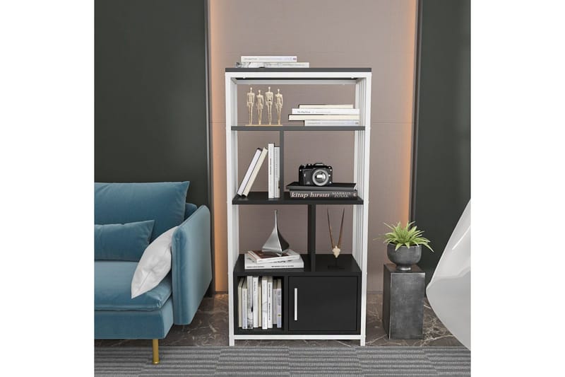 Bokhylla Arven Vit / Antracit - Vit / Antracit - Förvaring - Hyllor - Bokhylla