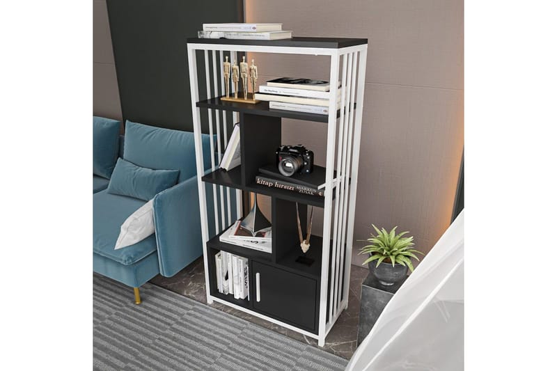 Bokhylla Arven Vit / Antracit - Vit / Antracit - Förvaring - Hyllor - Bokhylla