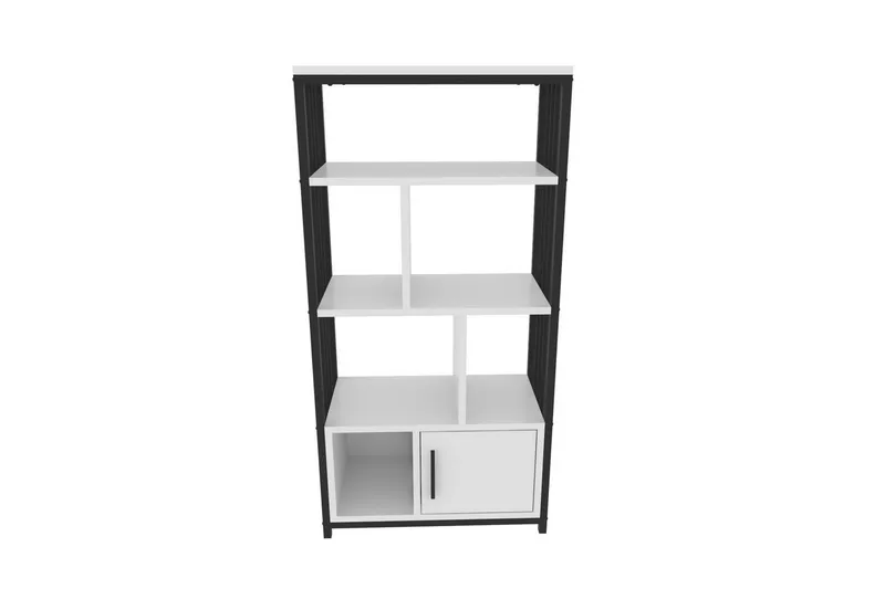 Bokhylla Arven Vit / Svart, Vit / Svart