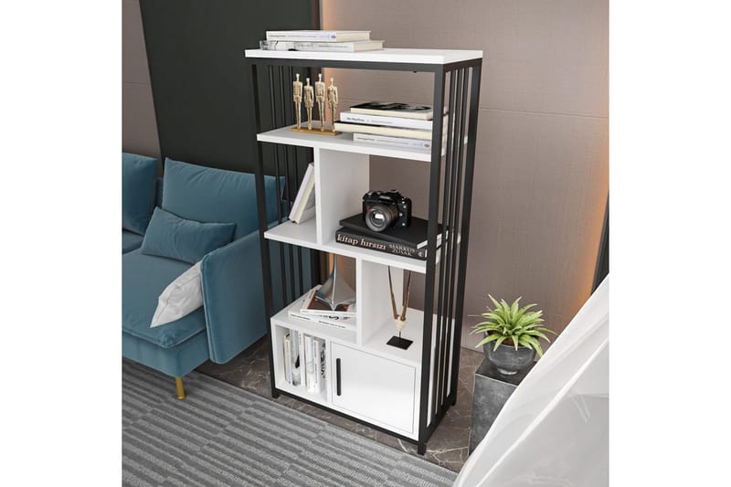 Bokhylla Arven Vit / Svart - Vit / Svart - Förvaring - Hyllor - Bokhylla