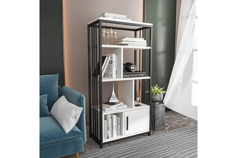 Bokhylla Arven Vit / Svart - Vit / Svart - Förvaring - Hyllor - Bokhylla