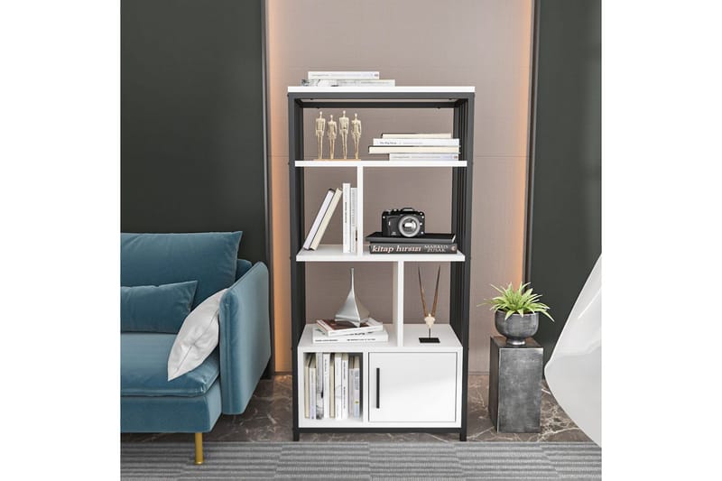 Bokhylla Arven Vit / Svart - Vit / Svart - Förvaring - Hyllor - Bokhylla