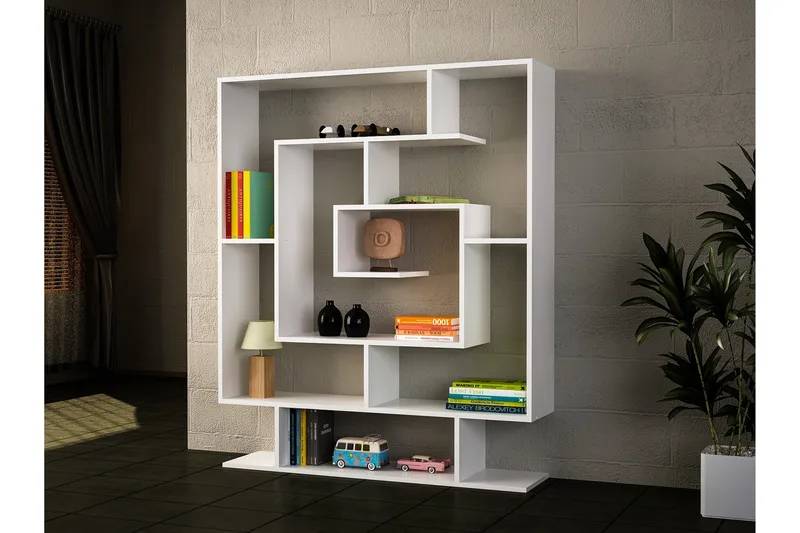 Asillane Bokhylla Labyrint - Vit - Förvaring - Hyllor - Bokhylla