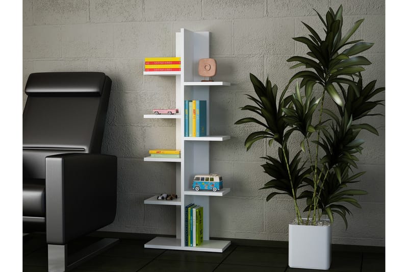 Asillane Bokhylla Pelare - Vit - Förvaring - Hyllor - Bokhylla