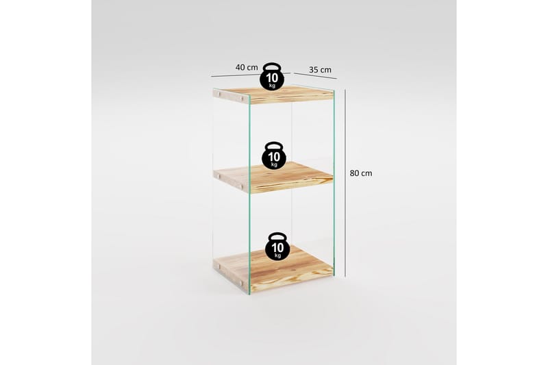 Assanisa Bokhylla 80x40 cm - Natur - Förvaring - Hyllor - Bokhylla