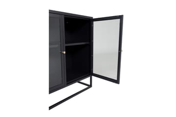 Bakal Bokhylla 85 cm i Glas och Metall - Svart - Förvaring - Hyllor - Bokhylla