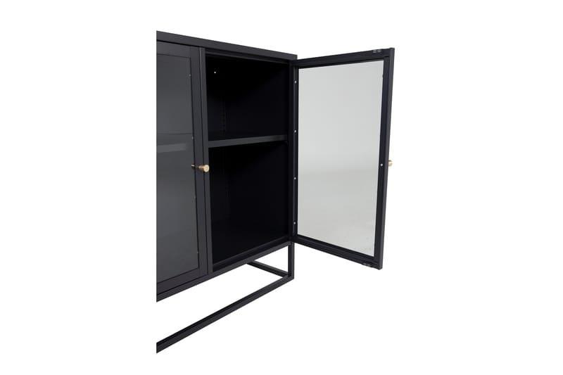 Bakal Bokhylla 85 cm i Glas och Metall - Svart - Förvaring - Hyllor - Bokhylla