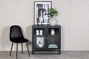 Bakal Bokhylla 85 cm i Glas och Metall - Svart - Förvaring - Hyllor - Bokhylla