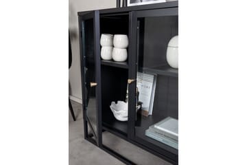 Bakal Bokhylla 85 cm i Glas och Metall - Svart - Förvaring - Hyllor - Bokhylla