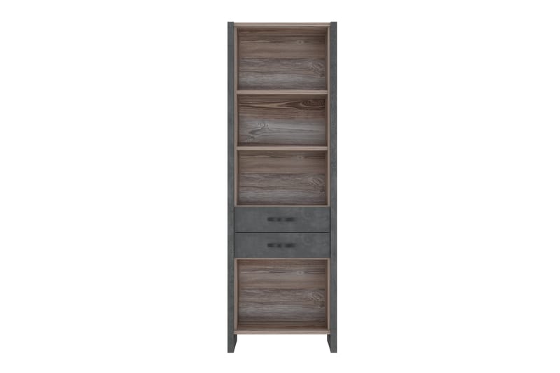 BALESTI Garderob 62x120 cm Brun/Grå - Förvaring - Hyllor - Bokhylla