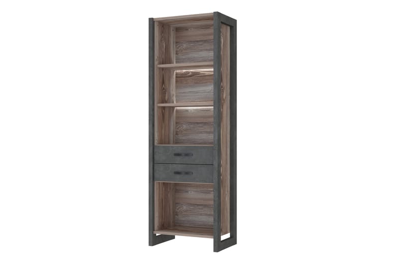 BALESTI Garderob 62x120 cm Brun/Grå - Förvaring - Hyllor - Bokhylla