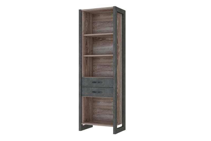 BALESTI Garderob 62x120 cm Brun/Grå - Förvaring - Hyllor - Bokhylla