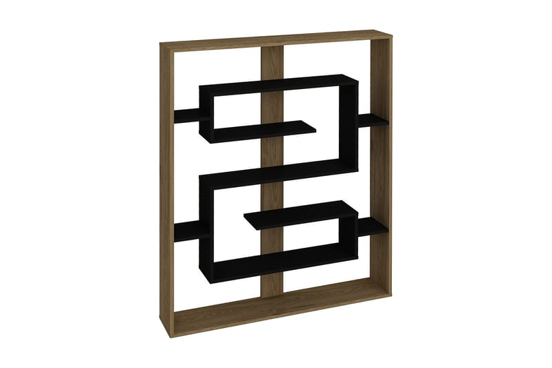 BARKHURST Bokhylla 120 cm Svart/Ek - Förvaring - Hyllor - Bokhylla