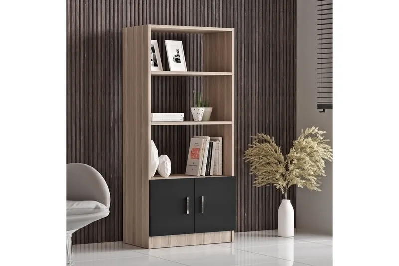 Barrock Bokhylla 38x64 cm - Natur/Svart - Förvaring - Hyllor - Bokhylla