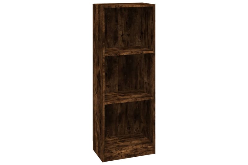 beBasic Bokhylla 3 hyllor rökfärgad ek 40x24x109 cm konstruerat trä - Förvaring - Hyllor - Bokhylla